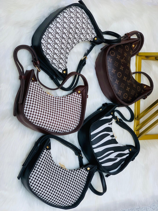 Trendy moon shaped bag for girls everyday use