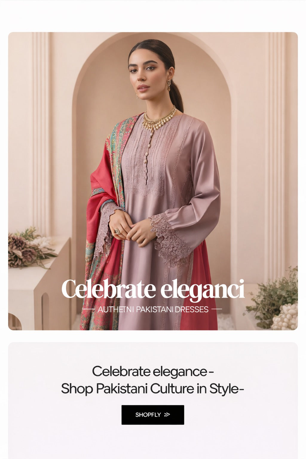 Elegant embroidered suits and lawn dresses for women.